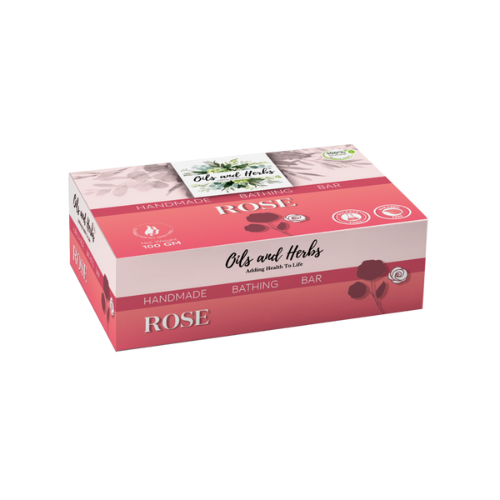 Oils and Herbs - Rose Handmade Soap by Herbalist - 100g