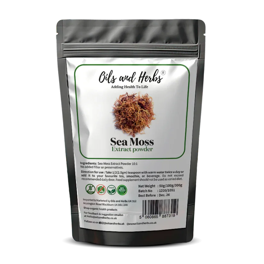 Oils & Herbs – High Strength Sea Moss Extract Powder - The Wellness Store®