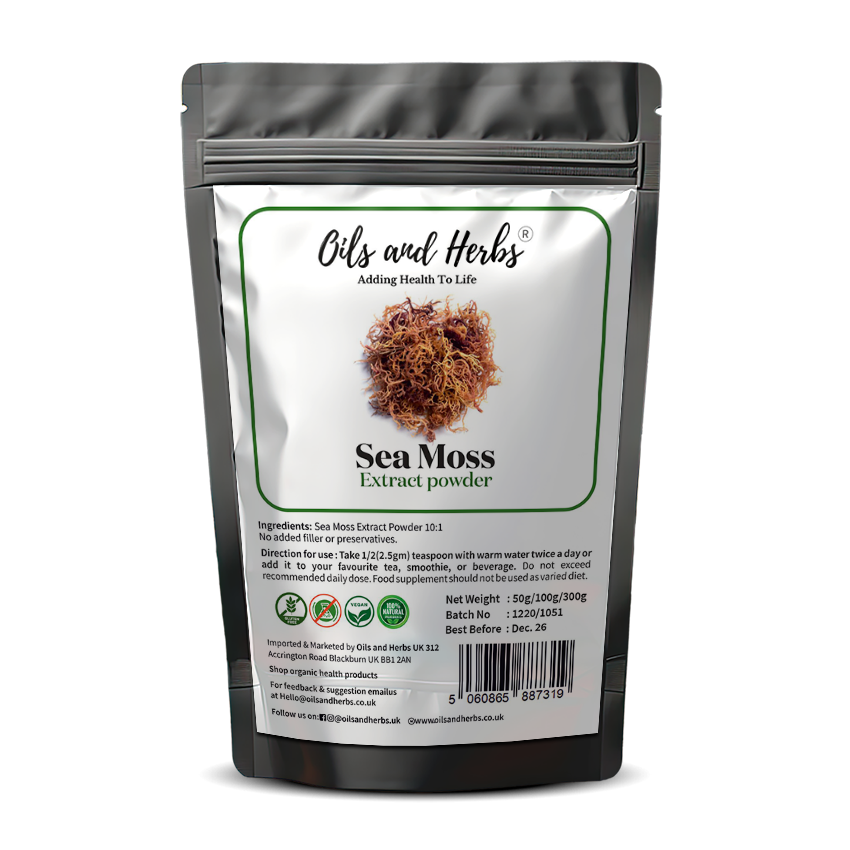Oils & Herbs – High Strength Sea Moss Extract Powder 10:1