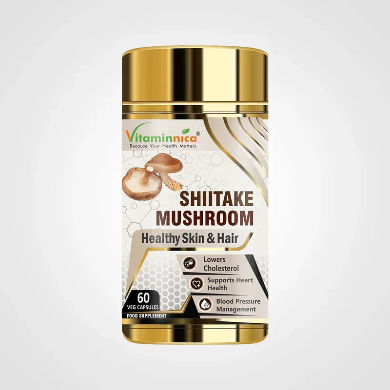 Vitaminnica Shiitake Mushroom- 60 Capsules - The Wellness Store®