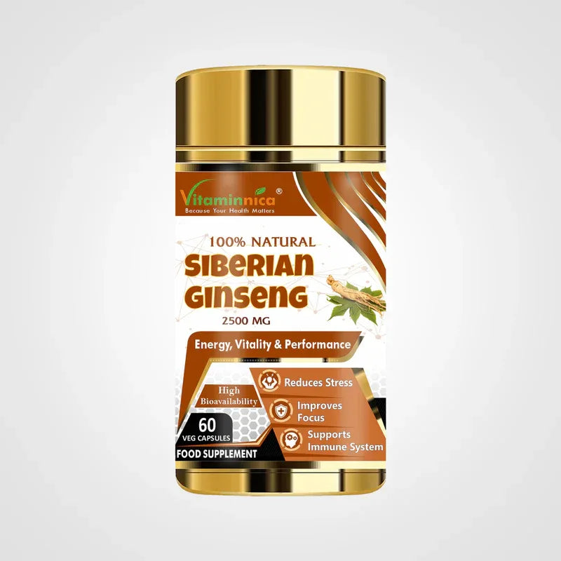 Vitaminnica Siberian Ginseng- 60 Capsules - The Wellness Store®