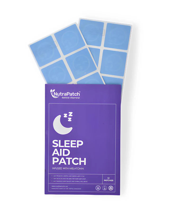 NutraPatch - Sleep Aid Patch with Melatonin & Herbal Extracts - 12 Patches