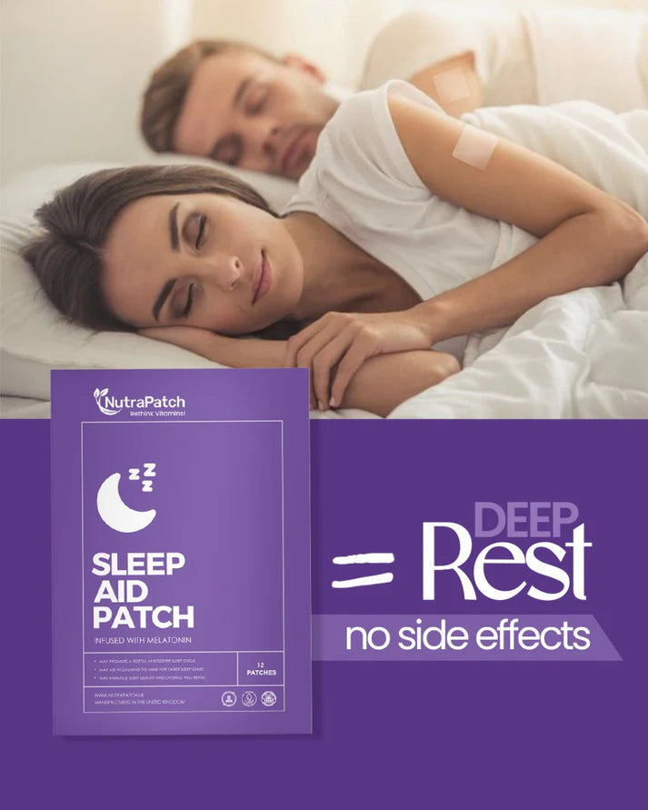 NutraPatch - Sleep Aid Patch with Melatonin & Herbal Extracts - 12 Patches