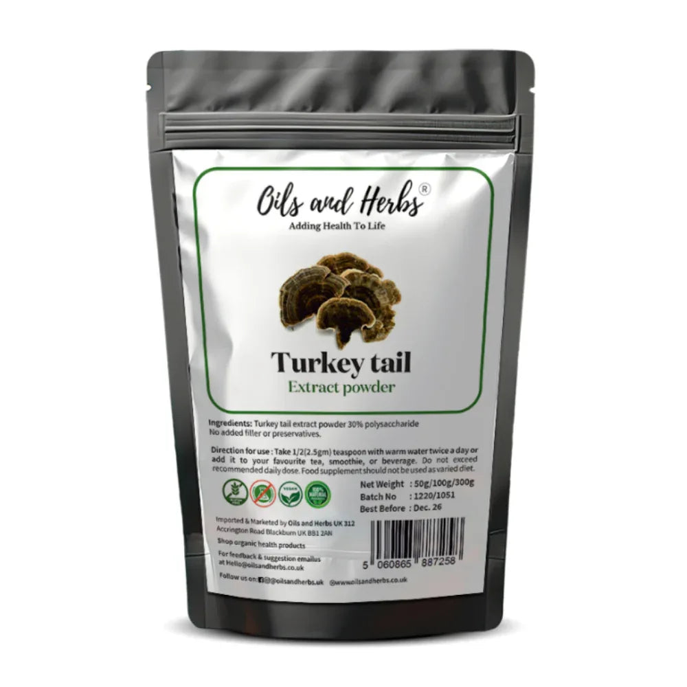 Oils & Herbs – High Strength Turkey Tail Extract Powder - The Wellness Store®