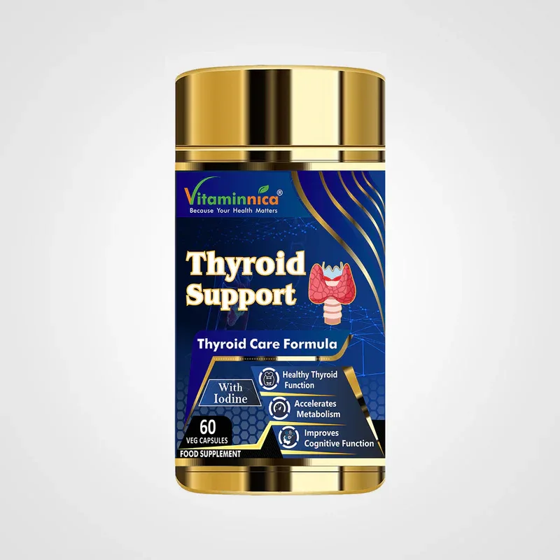 Vitaminnica Thyroid Support - Healthy Thyroid Function- 60 Capsules - The Wellness Store®