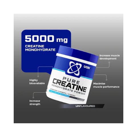 USN - Pure Micronized Creatine 100% - 300g Powder