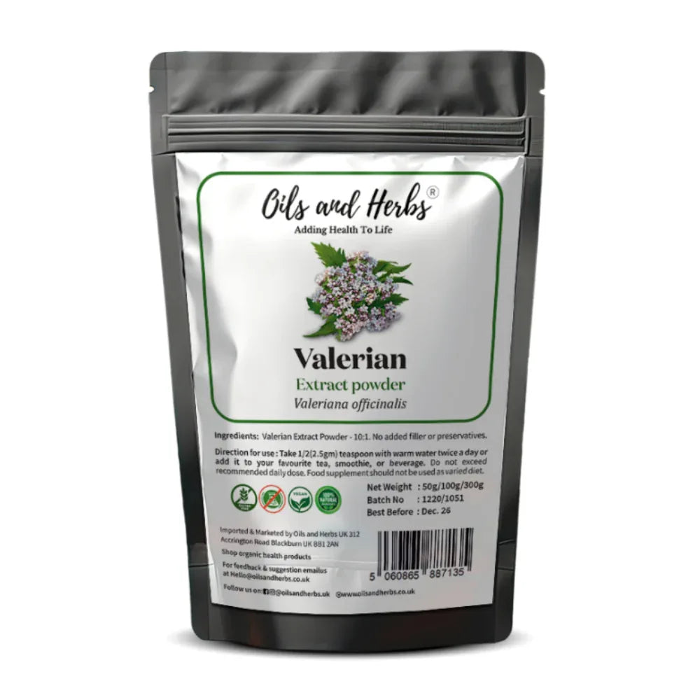 Oils & Herbs - Organic Valerian Extract Powder 10:1 – Herbal Ingredient - The Wellness Store®