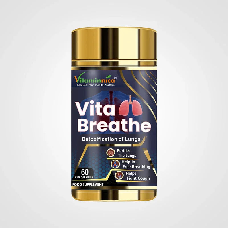 Vitaminnica Vita Breathe: Most Recommended For Lungs Support -60 Capsules - The Wellness Store®