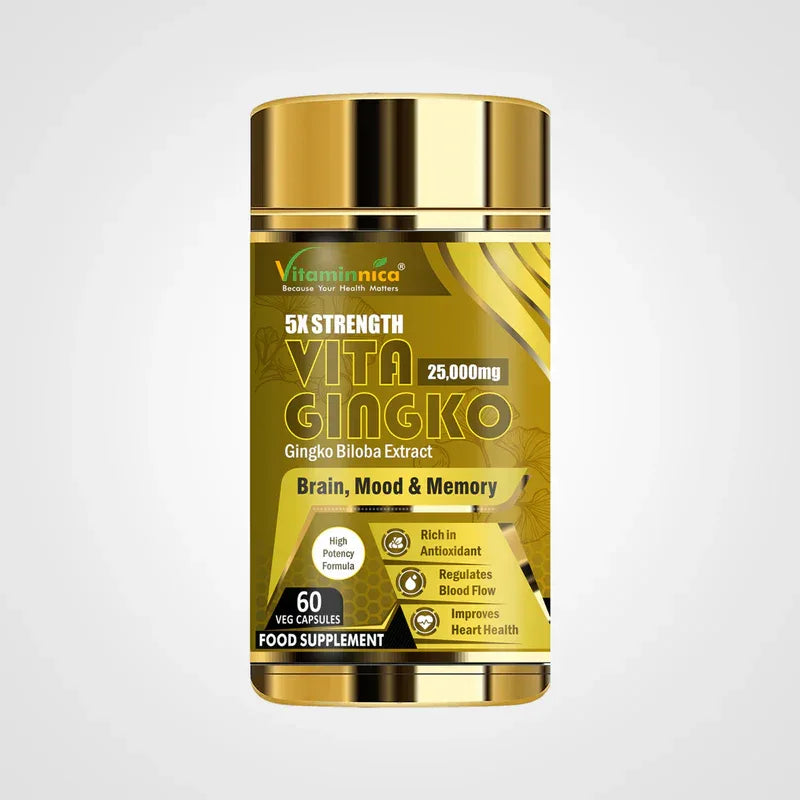 Vitaminnica Vita Gingko 500mg- 60 Capsules - The Wellness Store®