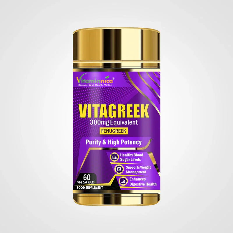 Vitaminnica Vita Greek- Fenugreek 60 Capsules - The Wellness Store®