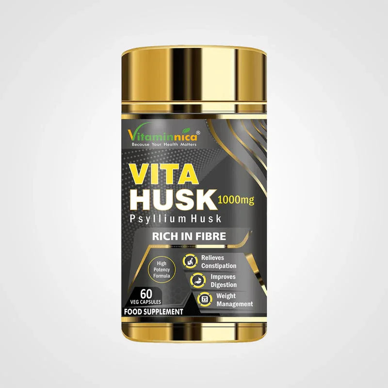 Vitaminnica Vita Husk Psyllium Husk- 60 Capsules - The Wellness Store®