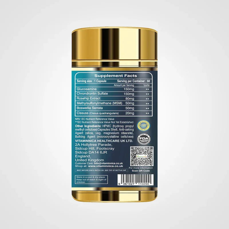 Vitaminnica Vita Ortho- Healthy Bones & Joints- 60 Capsules - The Wellness Store®