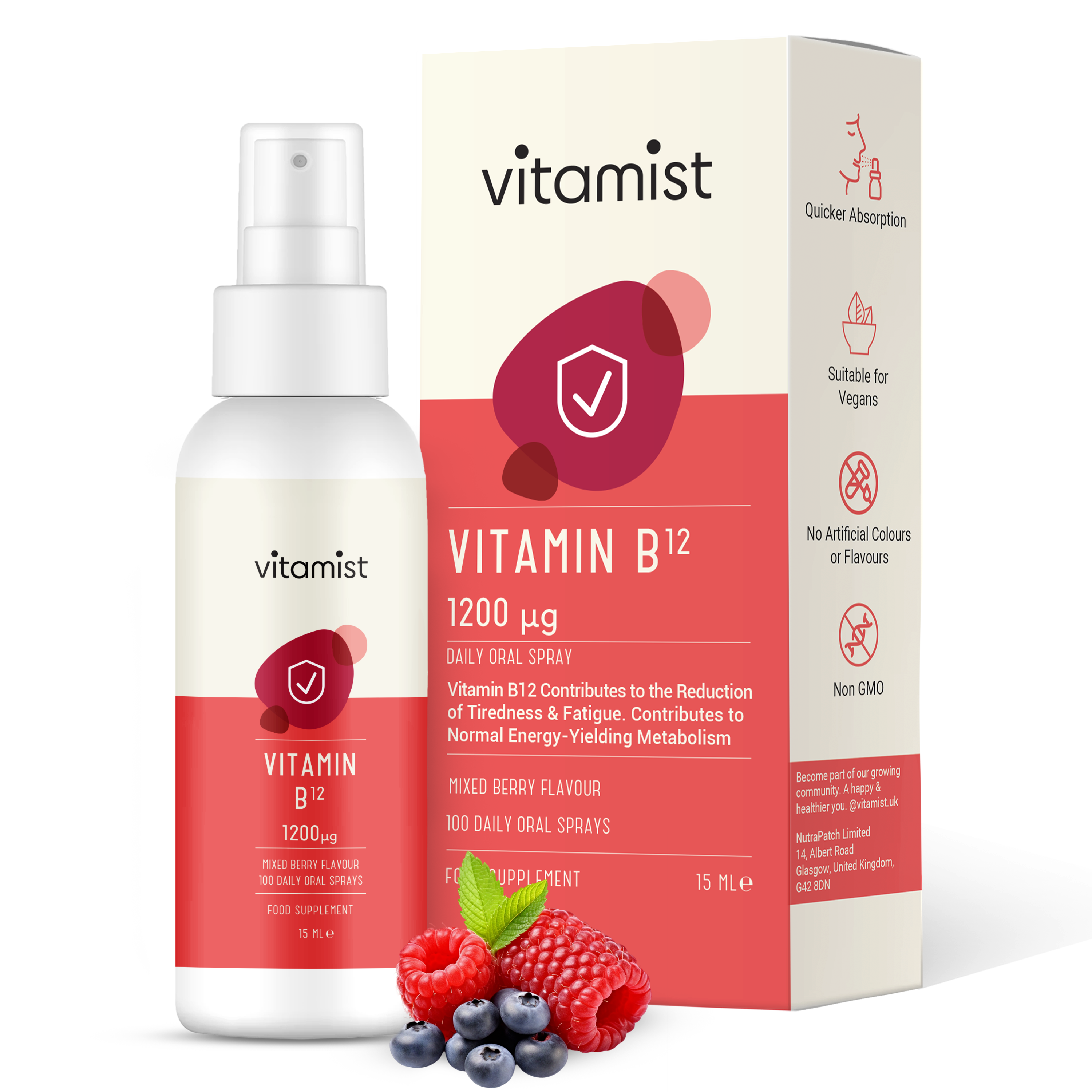 Vitamist - Vitamin B12 Oral Spray - 100 Daily Doses