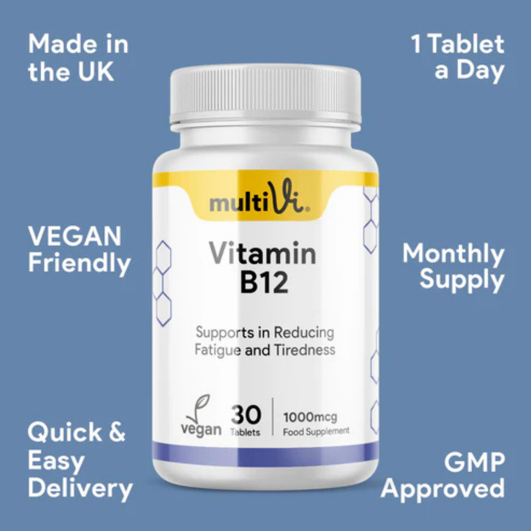 MultiVi - Vitamin B12 Supplement - 30 Capsules