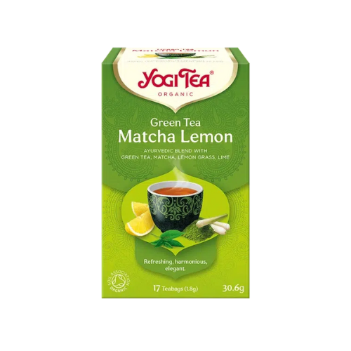 Yogi Tea – Green Tea Matcha Lemon Organic Herbal Tea – 17 Bags