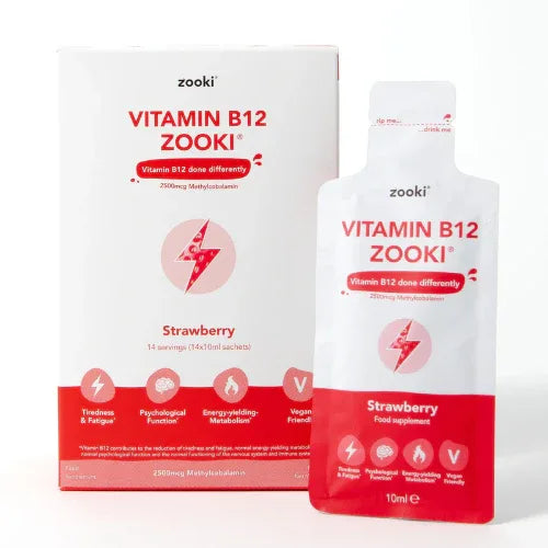 Zooki - Vitamin B12 2500mcg Liposomal - Liquid Sachets - The Wellness Store®