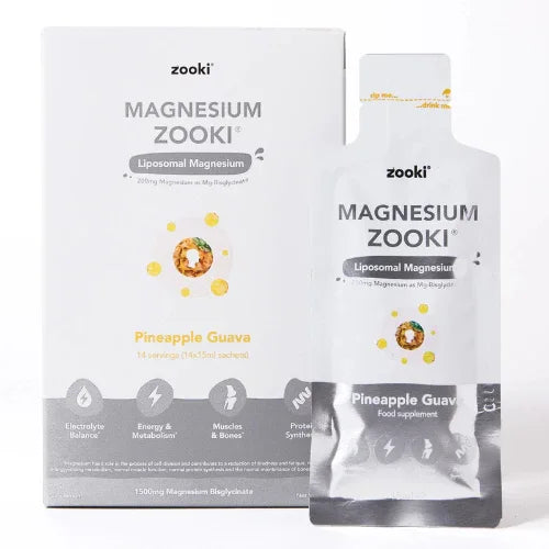 Zooki - Liposomal Magnesium Bisglycinate Liquid Sachets – 1500mg - The Wellness Store®
