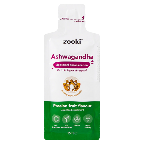 Zooki - Ashwagandha 500mg Liposomal Ashwagandha - Liquid Sachets