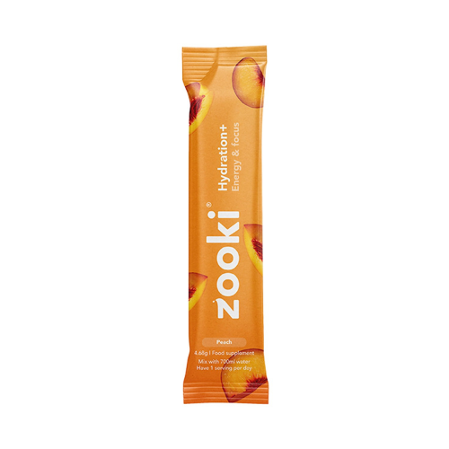 Zooki - Hydration + Energy & Focus Peach - 7 Sachets