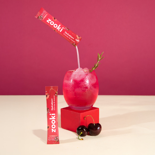 Zooki - Hydration + Exercise & Recover Cherry - 7 Sachets
