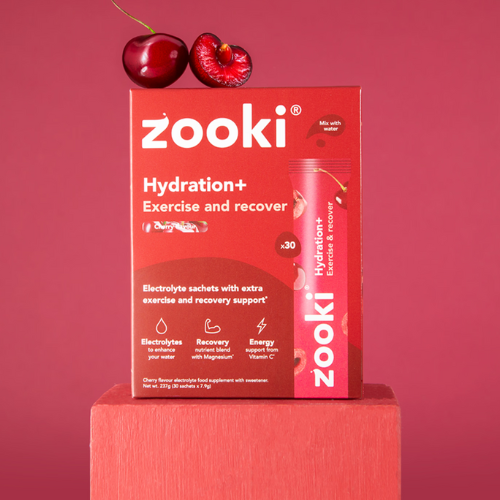 Zooki - Hydration + Exercise & Recover Cherry - 7 Sachets