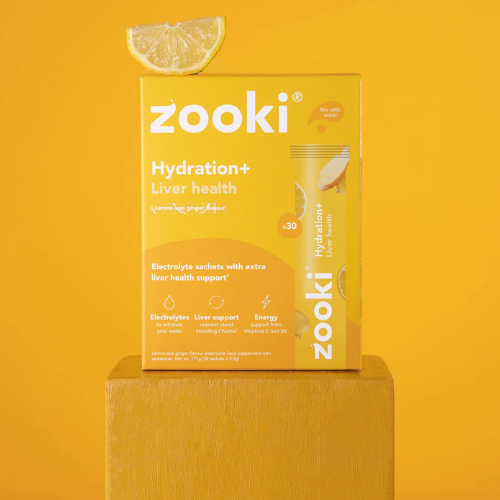 Zooki - Hydration + Liver Health Lemon & Ginger - 7 Sachets