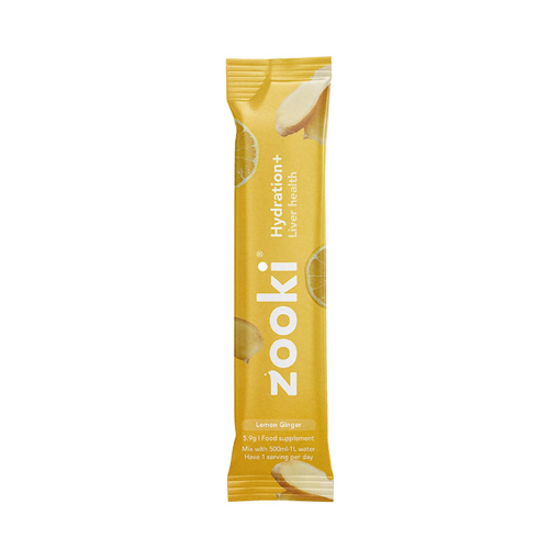 Zooki - Hydration + Liver Health Lemon & Ginger - 7 Sachets