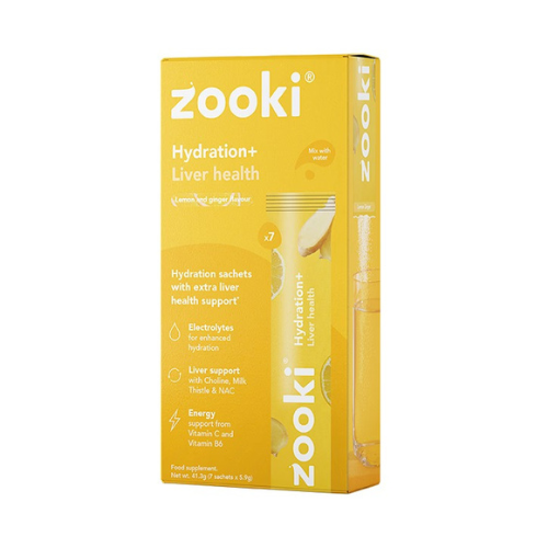 Zooki - Hydration + Liver Health Lemon & Ginger - 7 Sachets