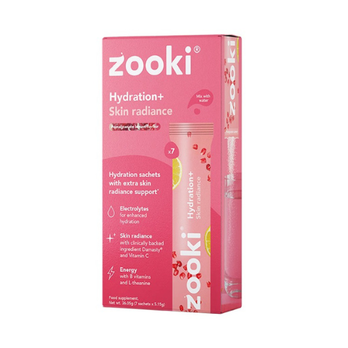 Zooki - Hydration + Skin Radiance Pomegranate & Lemon - 7 Sachets