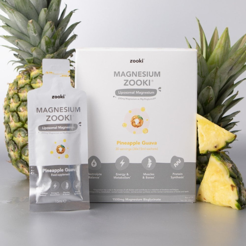 Zooki - Magnesium 1500mg Liposomal Magnesium Bis-Glycinate - Liquid Sachets