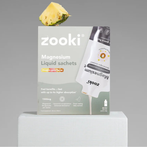 Zooki - Magnesium 1500mg Liposomal Magnesium Bis-Glycinate - Liquid Sachets