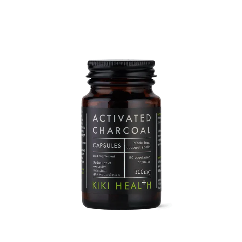 KIKI Health - Activated Charcoal Capsules - 50 Vegicaps