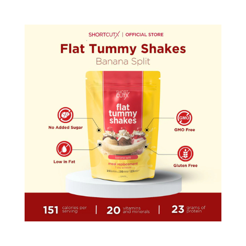 ShortCutX - Flat Tummy Shakes: Banana Split - 7 Sachets x 40g