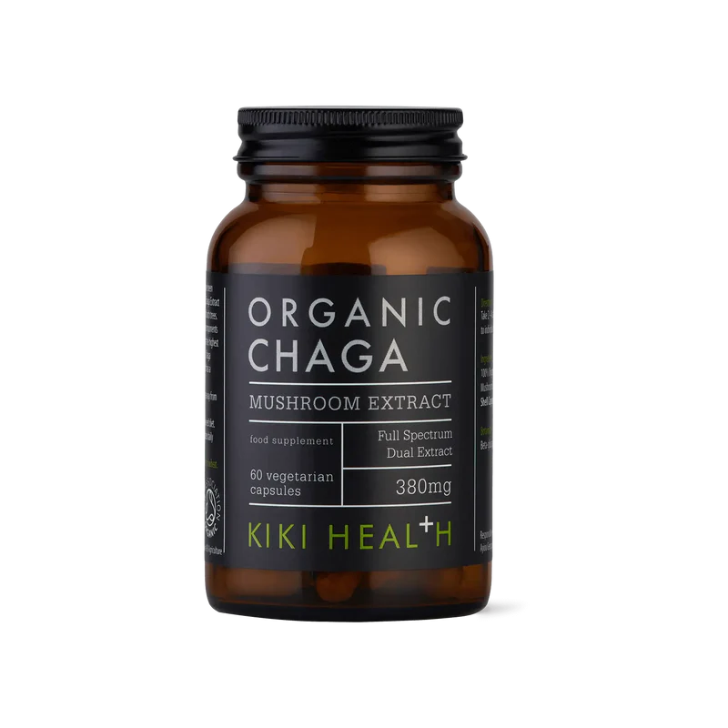 KIKI HEALTH - Chaga Extract, Organic - 60 Vegicaps