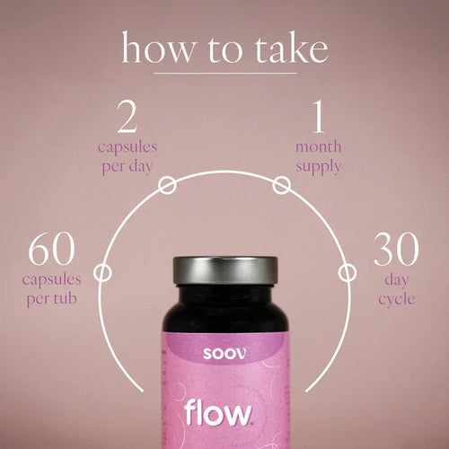 Soov - Flow Period Multivitamin - 60 Capsules - The Wellness Store®