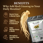 Oils & Herbs – Organic Korean Ginseng Extract Powder 20% Ginsenosides – 100gm