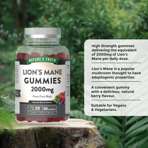 Nature’s Truth – Lion’s Mane Mushroom Gummies – 60 Gummies - The Wellness Store®