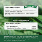Nature’s Truth – Lion’s Mane Mushroom Gummies – 60 Gummies - The Wellness Store®