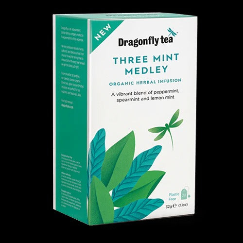 Dragonfly Tea – Three Mint Medley – Herbal Tea – 100% Natural