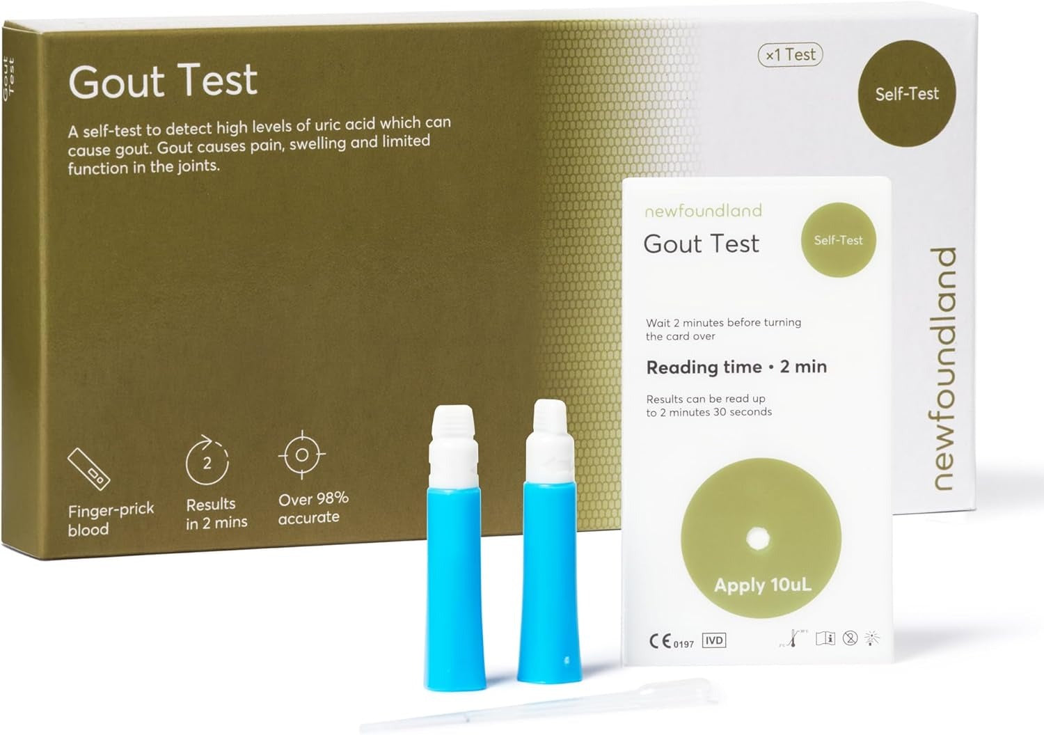 Newfoundland - Gout Test Kit - Uric Acid Levels