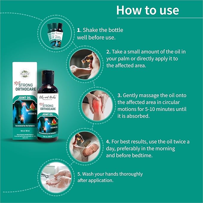 Oils & Herbs – Strong Orthocare Joint Support Oil – 50ml