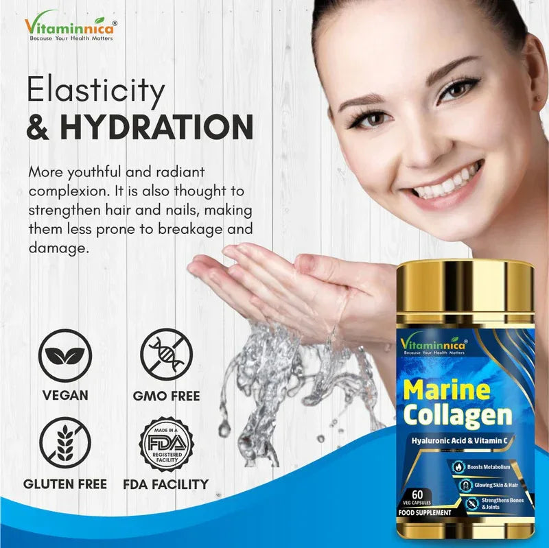 Vitaminnica Marine Collagen- 60 Capsules - The Wellness Store®