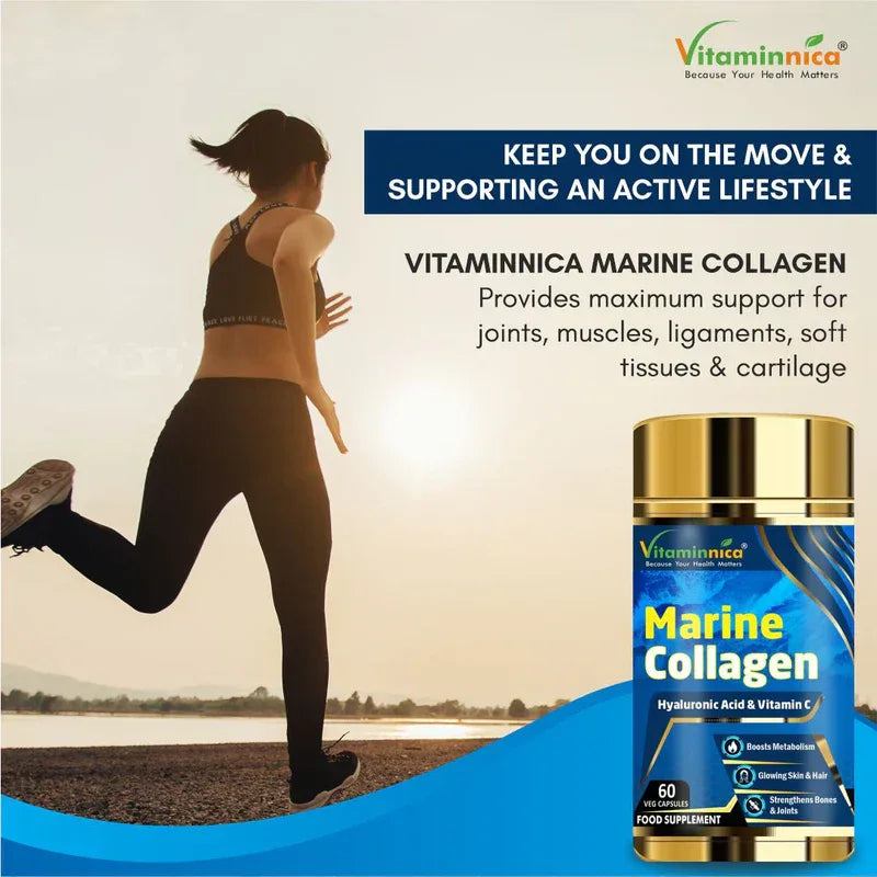 Vitaminnica Marine Collagen- 60 Capsules - The Wellness Store®