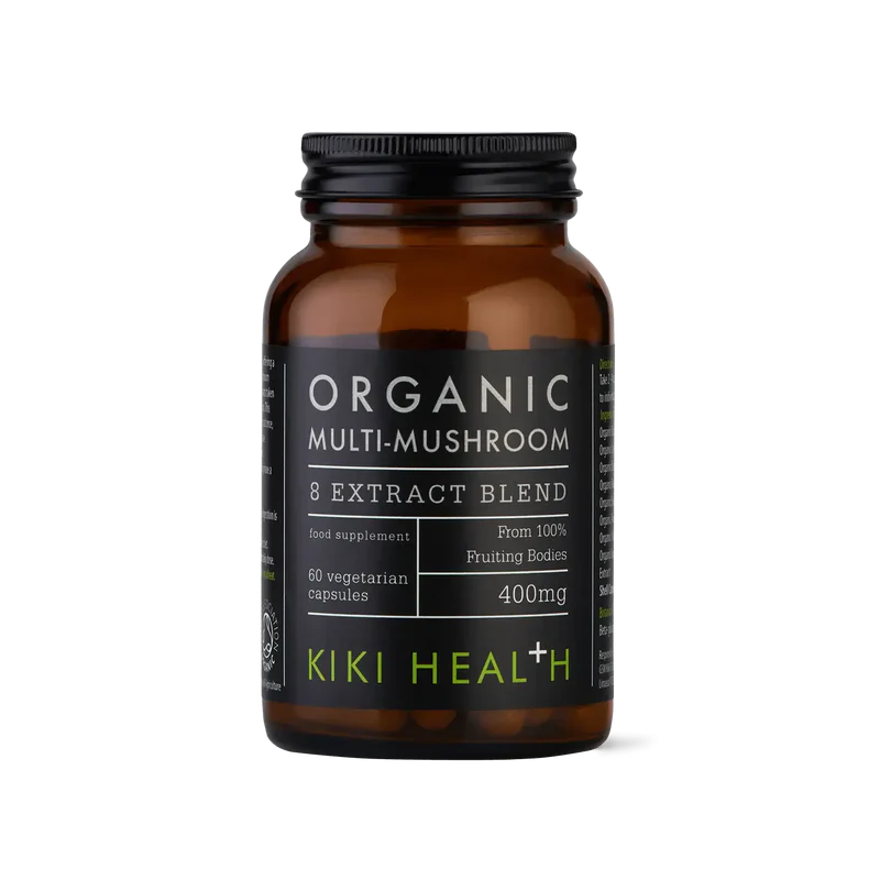 KIKI HEALTH - Multi-Mushroom Extract Blend, Organic - 60 Vegicaps