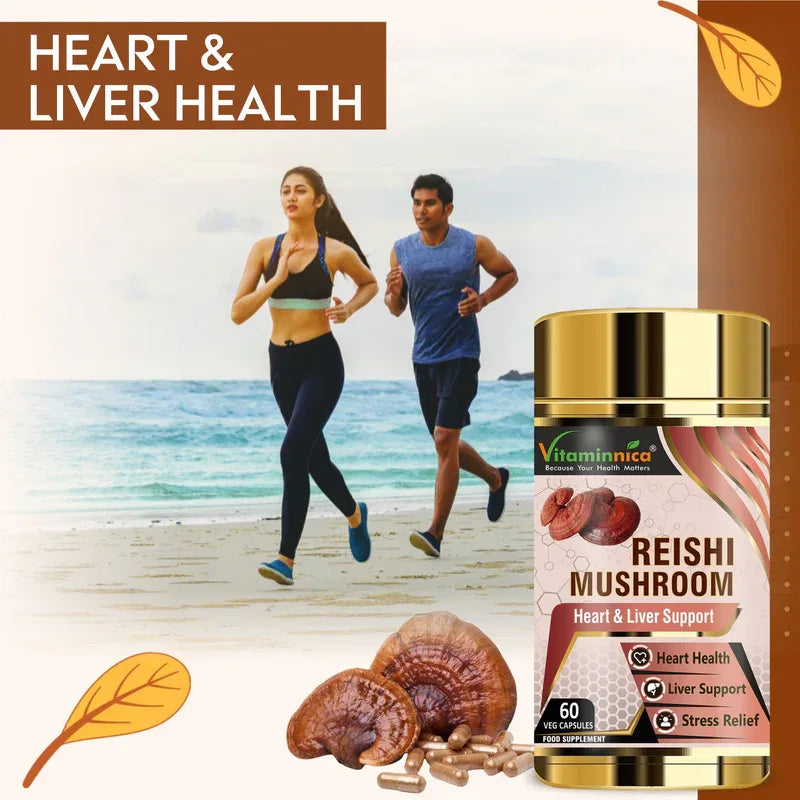 Vitaminnica Reishi Mushroom- 60 Capsules - The Wellness Store®