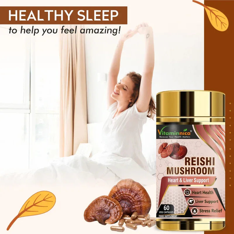 Vitaminnica Reishi Mushroom- 60 Capsules - The Wellness Store®