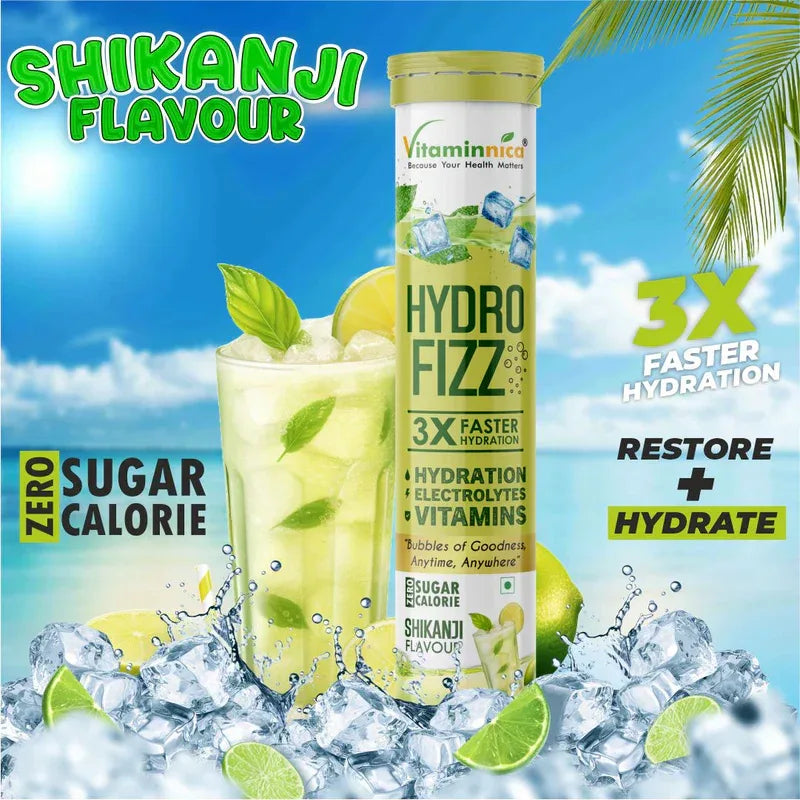 Vitaminnica Hydro Fizz- 20 Effervescent Tablets | Ultimate Hydration, Electrolytes & Vitamin Boost - The Wellness Store®