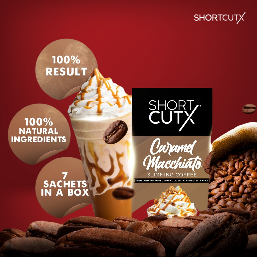 ShortCutX - Caramel Macchiato Slimming Coffee - 7 Sachets x 20g