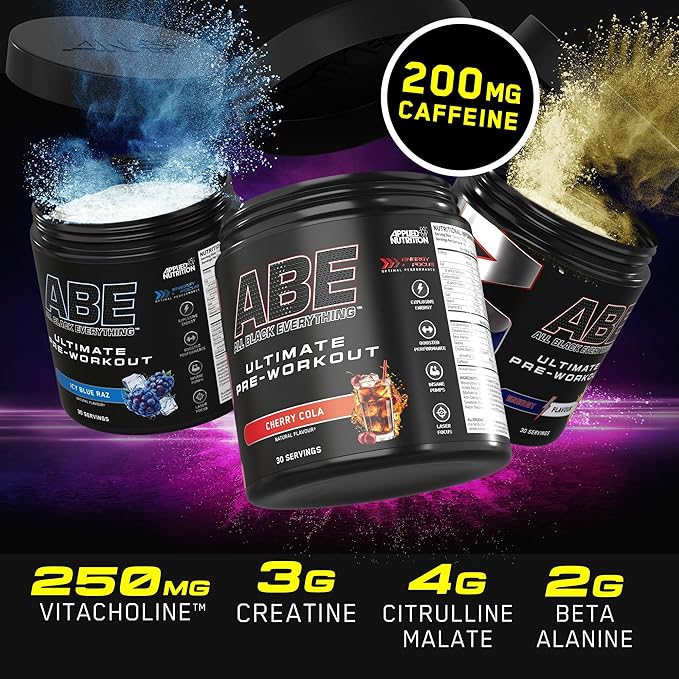 Applied Nutrition - ABE All Black Everything - Ultimate Pre-Workout Powder - 375g