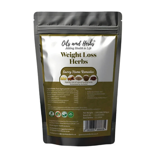 Oils & Herbs - Weight Loss Herbs - Mixture of 5 Effective Herbs - 500mg Powder - The Wellness Store®